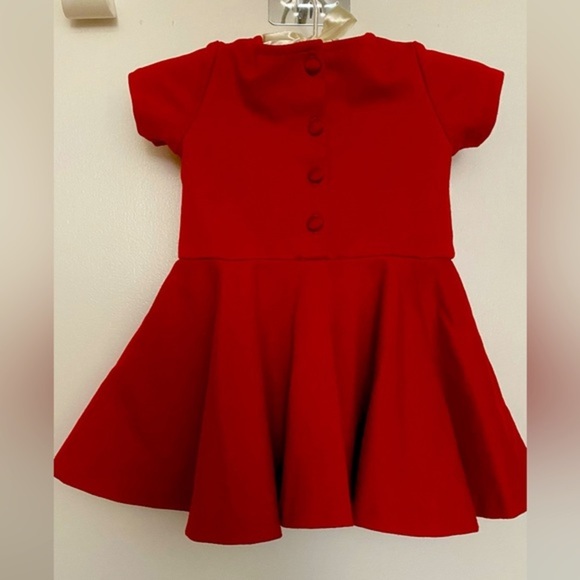 Ralph Lauren Red Fit & Flare Baby Dress 6M - Picture 2 of 6